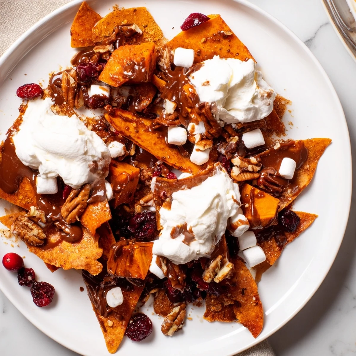 Spicy Thanksgiving Dessert Nachos