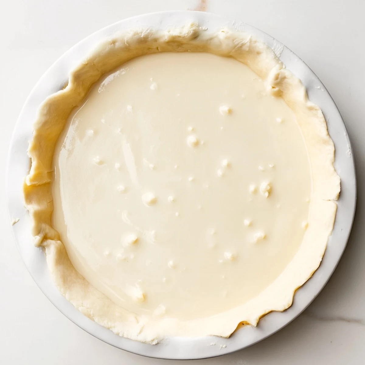 A slice of chilled Water Pie, boasting a simple yet delicious custard-like texture and taste.