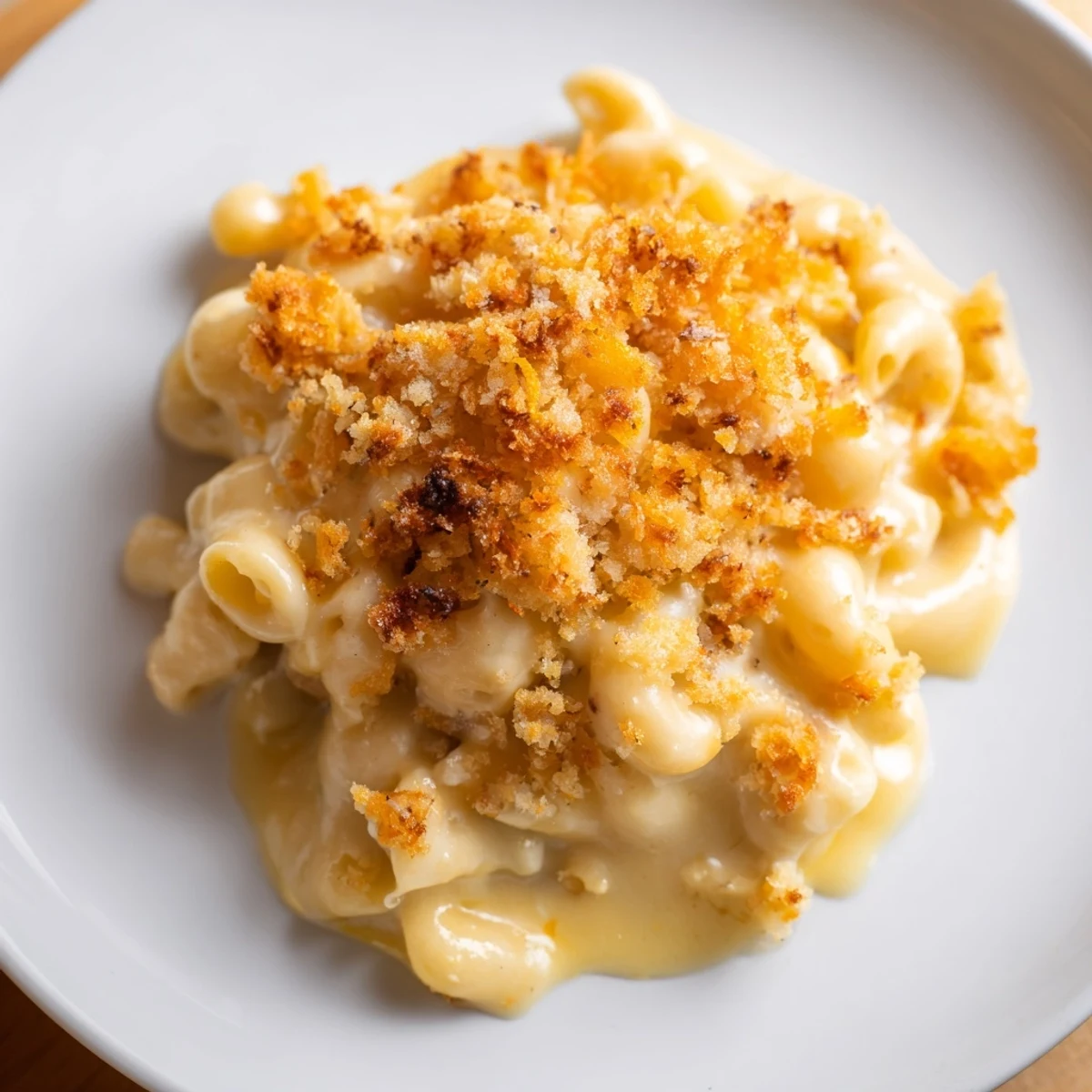 Golden, bubbly Baked Macaroni and Cheese with a crispy topping, ready for serving everyone a comforting dinner.