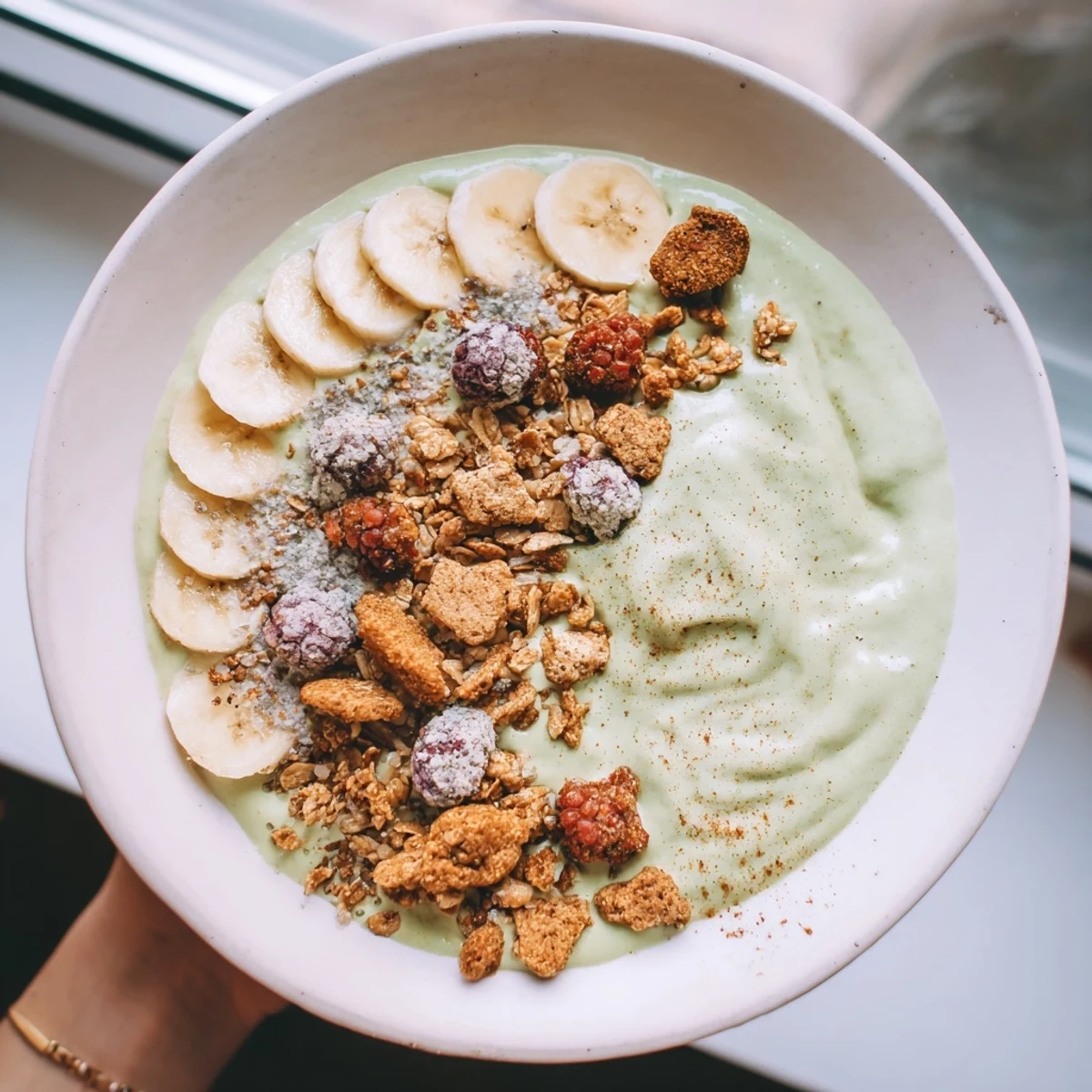 Gingerbread Matcha Breakfast Bowl