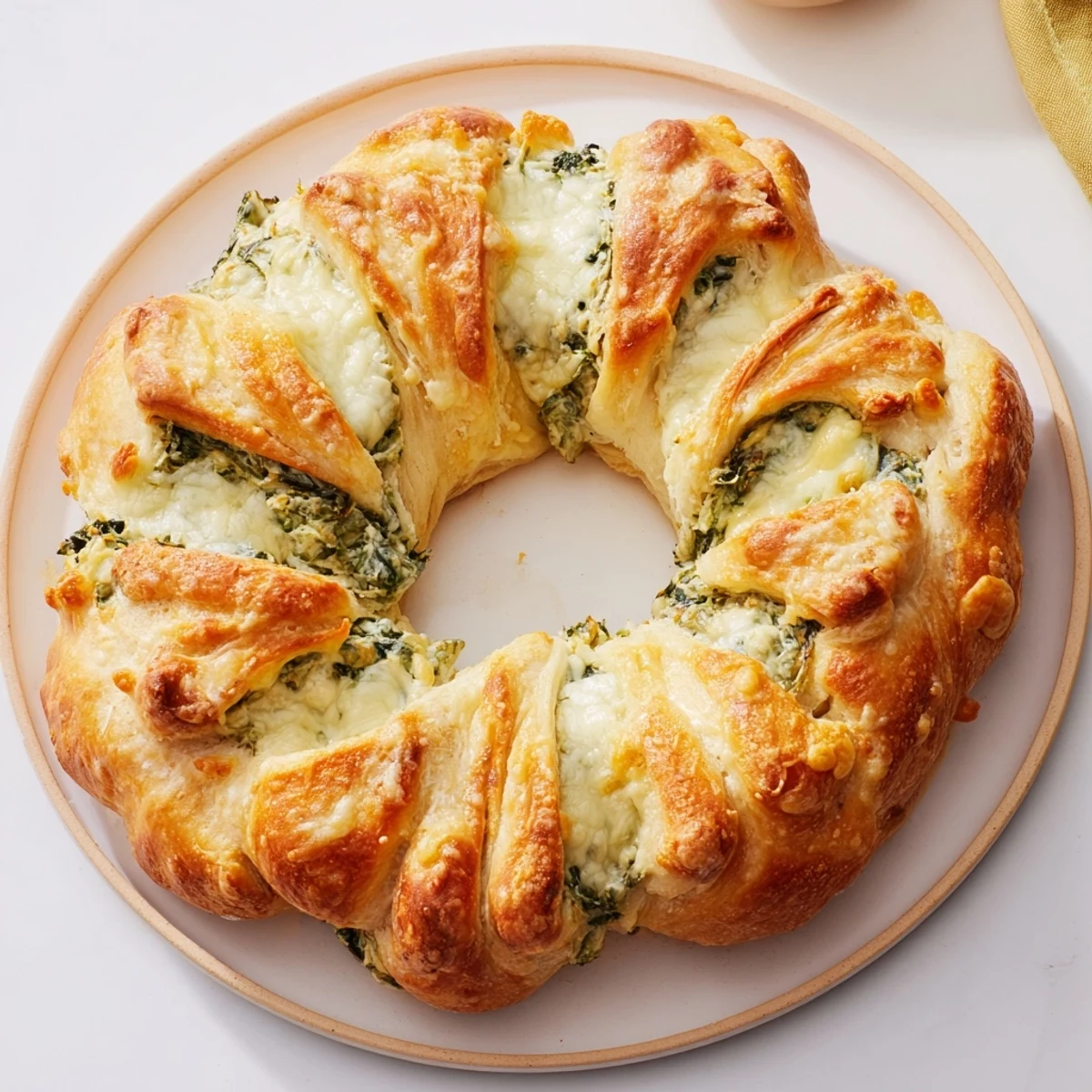 Flaky bread shaped as antlers embraces the creamy spinach dip in this Reindeer Antler creation.