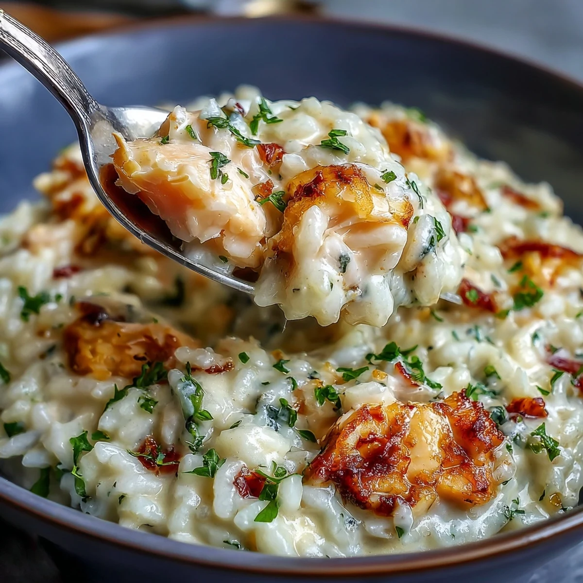 Flaky smoked haddock and tender Arborio rice swirl in this rich Smoked Haddock Risotto, perfect alongside a glass of white wine.
