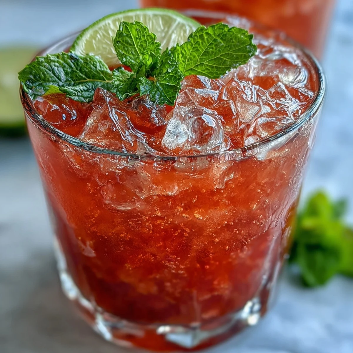 A glass pitcher of homemade Guava Nectar Drink next to a bowl of fresh guavas and lime wedges, ready to pour for a refreshing summer beverage.