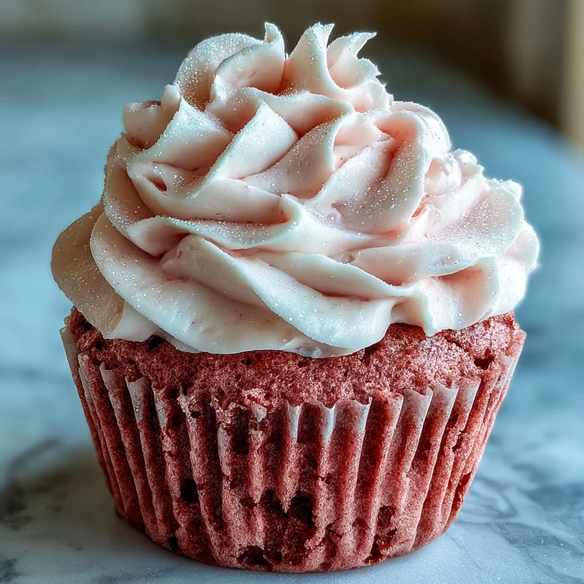 Galentines Pink Velvet Cupcakes