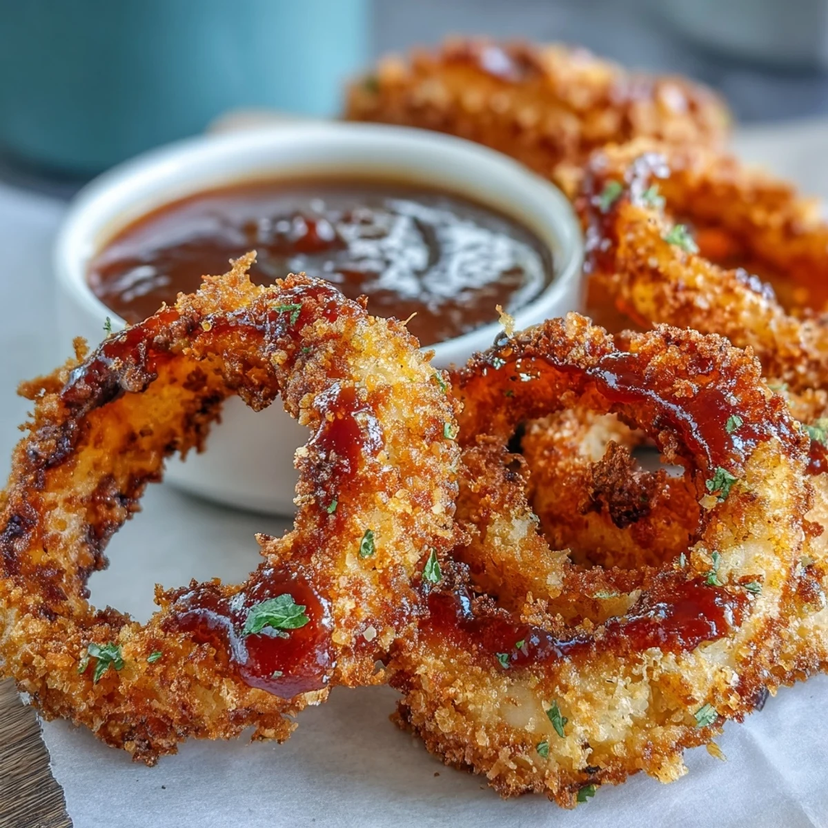 Baked Onion Rings Smoky Paprika