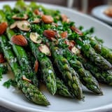 Lemon Butter Asparagus Almonds