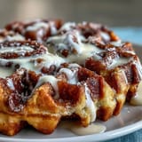 Cinnamon Roll Waffles