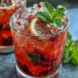 Sparkling Hibiscus Mint Lemonade