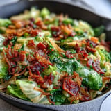 Tender Fried Cabbage with Bacon and Onions, a savory Southern side dish.