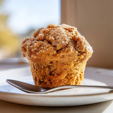 Delicious Sweet Tea Pumpkin Pie Muffins served warm, drizzled with honey butter.  