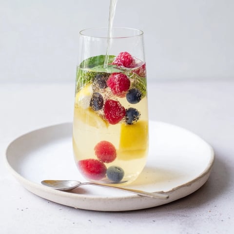 Refreshing kombucha-style home-brew mocktails in vibrant glass bottles with herbs.  