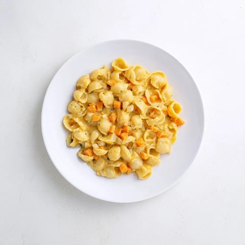 Steaming One-Pot Butternut Squash Mac & Cheese, cheesy and creamy, with visible hidden veggies.