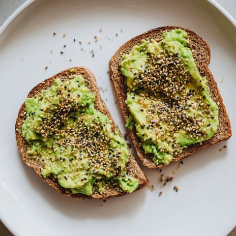 Creamy avocado toast with everything seasoning, a simple, delicious breakfast treat bursting with flavor.