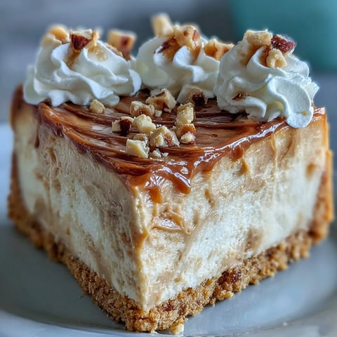 A decadent slice of Nutter Butter cheesecake features a creamy peanut butter swirl and a golden cookie crust.