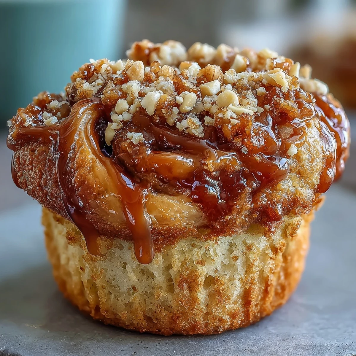 Freshly baked Peanut Butter and Guava Muffins sit on a wooden cooling rack with a jar of guava preserves nearby.