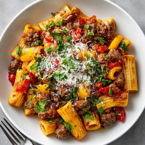 Rich, flavorful Spicy Family Chili Pasta, a family favorite, offering a comforting and delicious dinner.