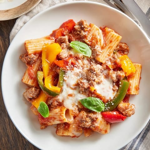 Baked Rigatoni Sausage Peppers