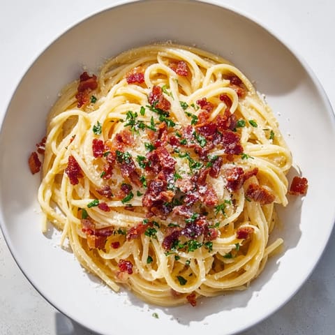 Garlic Butter Pasta Bacon