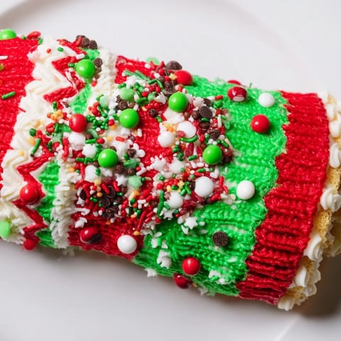 Festive Whimsical Cake Roll