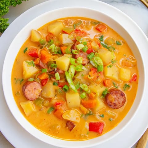Slow Cooker Cajun Potato Soup
