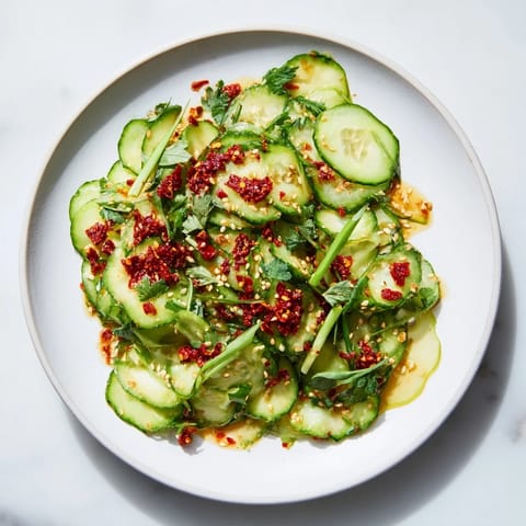 Cucumber Shaker Salad Chili Crisp #380