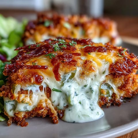 Golden cheese-crusted tortillas wrap tangy dill pickle slices, ranch-seasoned smash chicken, and shredded lettuce for a bold flavor twist.  