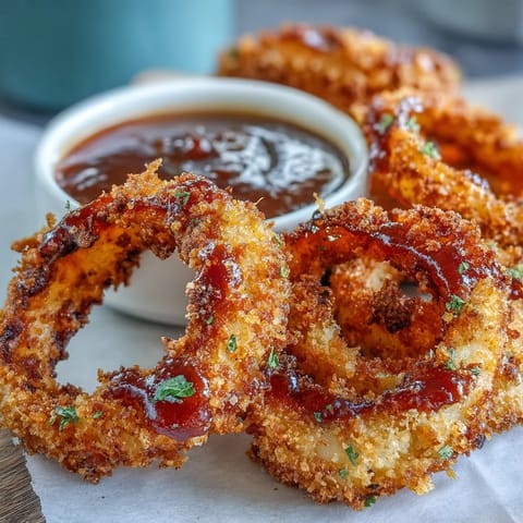 Baked Onion Rings Smoky Paprika