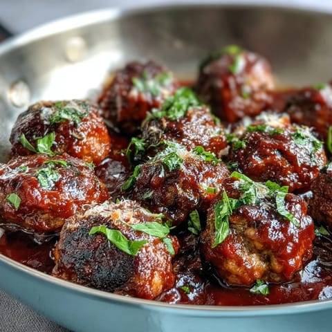 Housewarming Slow Cooker Meatballs in Marinara: tender beef and pork meatballs simmered in savory tomato sauce for a warm, inviting dish.