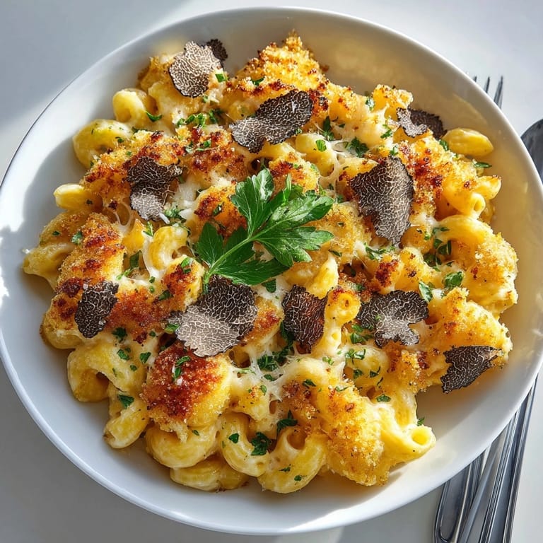 Picture the aromatic Truffle Mac Attack, baked to perfection with a decadent triple truffle experience.