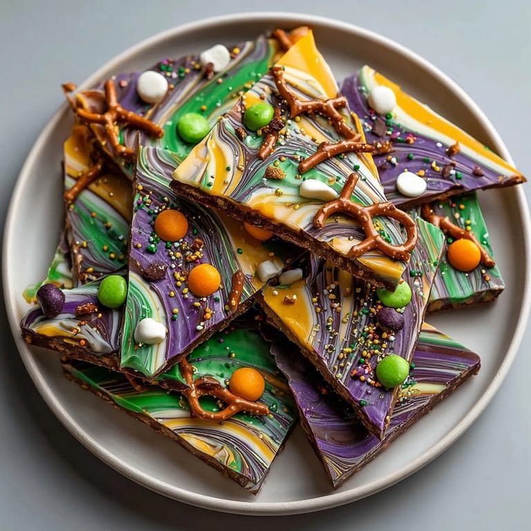 Imagine tasting sweet, crunchy Melted Witch Chocolate Bark; perfect for themed parties.