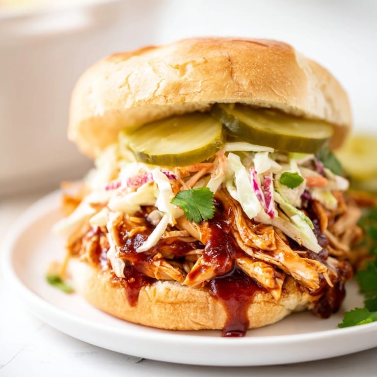 Tangy slaw-topped Cajun BBQ Chicken Sliders, a flavorful and satisfying bite.