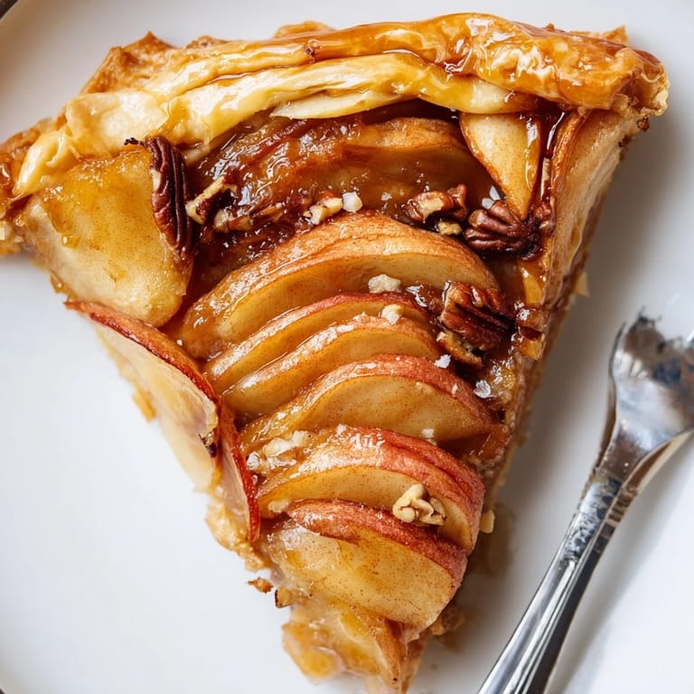 Indulgent Caramel Apple Brie Tart ready to impress guests with warm flavors.