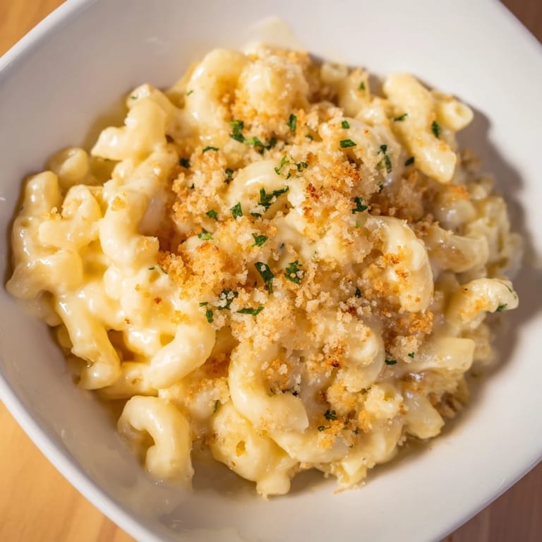 Imagine a bubbling Mac & Cheese with Evaporated Milk, a creamy, cheesy casserole baked to golden perfection.
