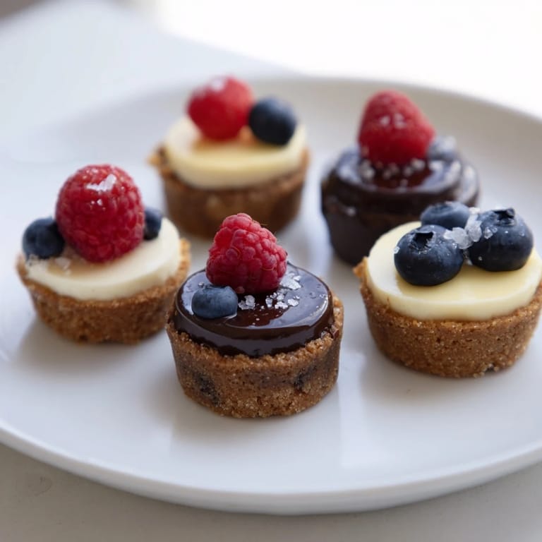 A visually appealing array of the Mini Dessert Bites Trio, perfect for a special occasion or cravings.