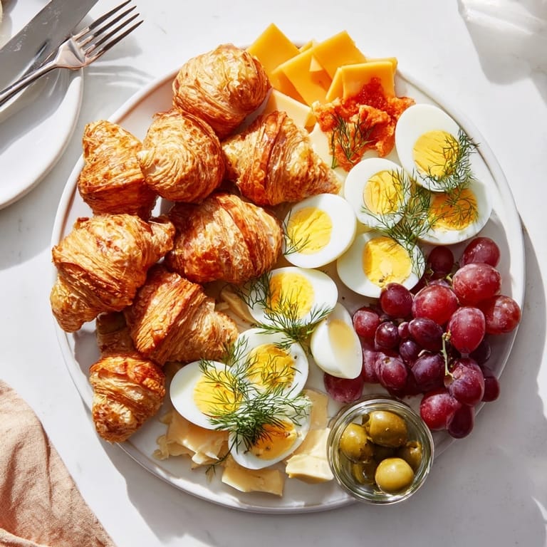 A carefully assembled Christmas Brunch Gift Box 2025, bursting with a variety of brunch goodies.