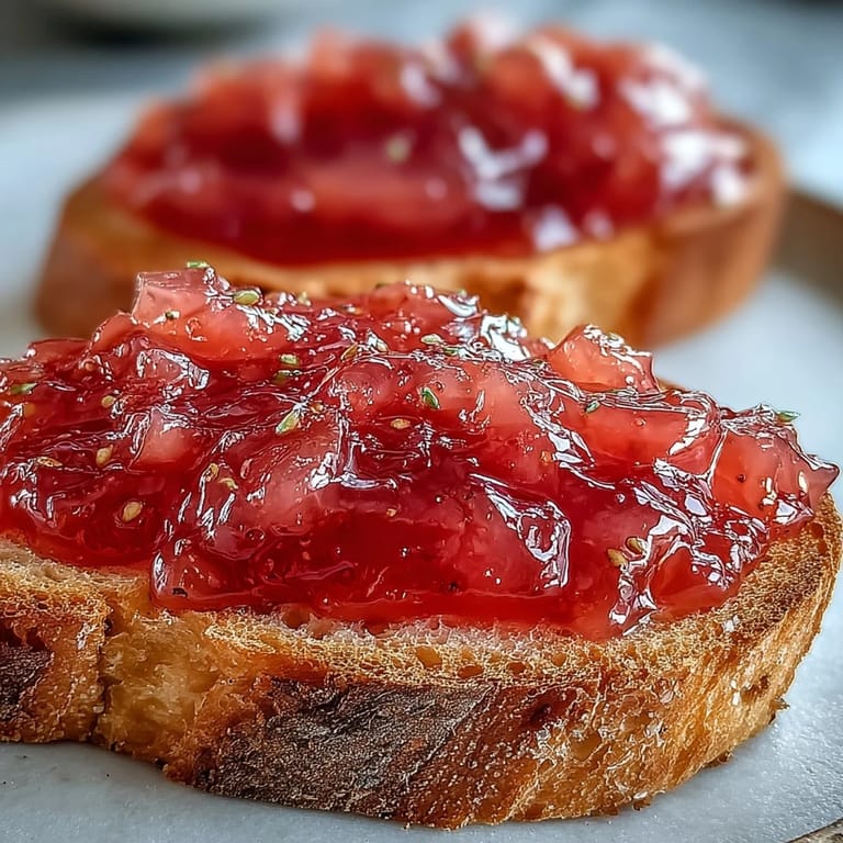 Guava preserves gently simmering in a saucepan, bubbling with a rich, tropical aroma and deep rose color.