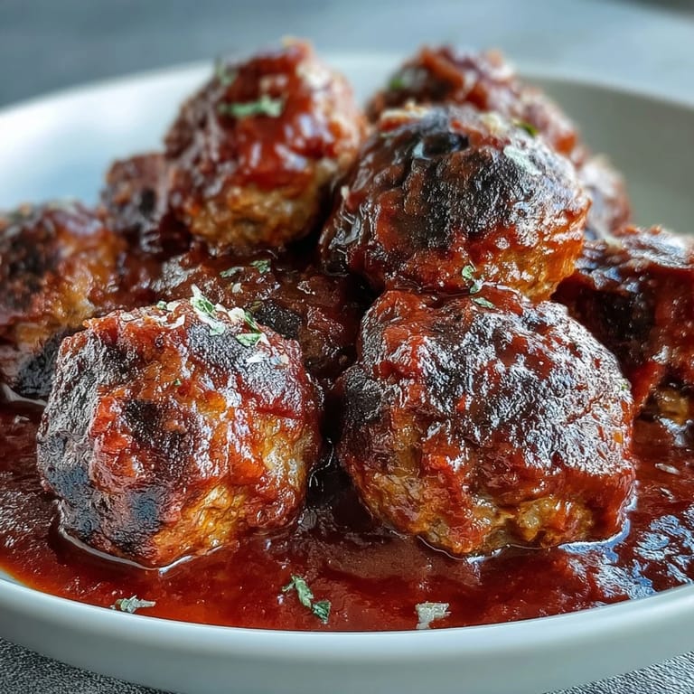 Meatballs in Marinara Sauce: flavorful Italian-American meatballs braised in classic marinara, perfect for appetizers or hearty main dishes.